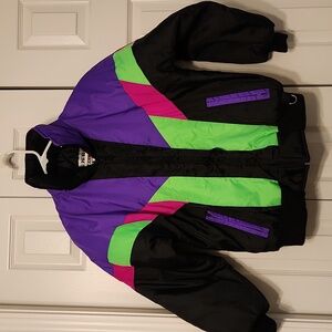 Retro Like New Vintage Zero Zone Neon Ski Coat Jacket Men/ Women Small - Kids XL